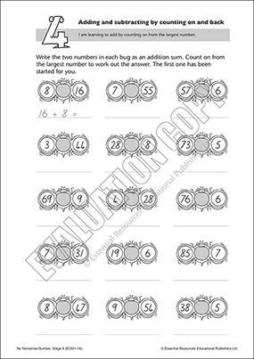 Add and subtract by counting on and back Cover