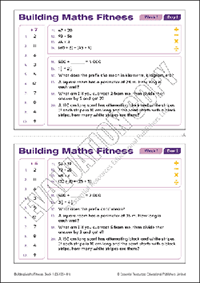 Building Maths Fitness - Week 1 task cards