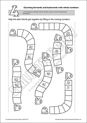 Count forwards and backwards with whole 2 and 3 digit number Cover