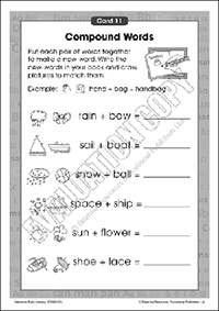 Early literacy activity: Compound words