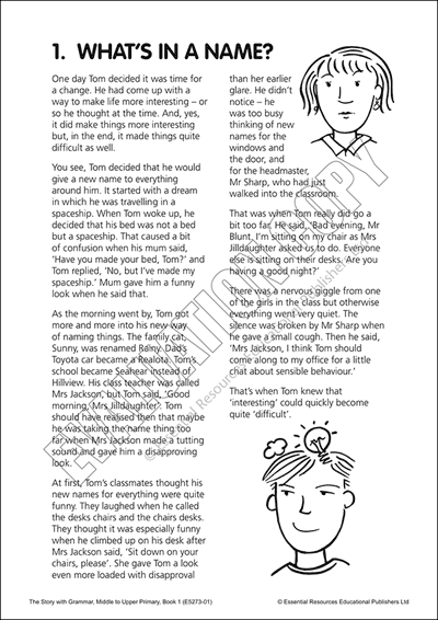 The Story with Grammar Bk 1: Parts of Speech eCollection Cover