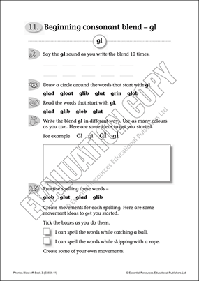 Initial consonant blend - gl Cover