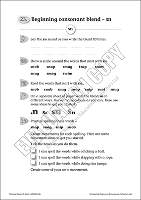Initial consonant blend - sn Cover
