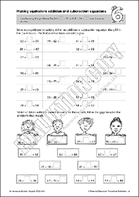Make equivalent addition and subtraction equations