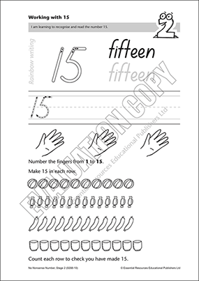 Recognise and write 15 Cover