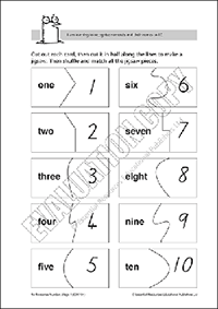 Recognise and write numerals and number names to 10