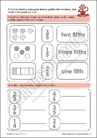 Recognise fraction symbols, names, and fractions of a set