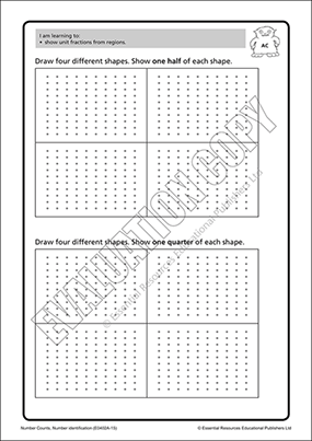 Show unit fractions from regions Cover