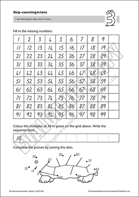 Skip-counting in tens Cover