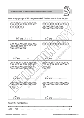 Understanding 10 is made up of 10 ones Cover
