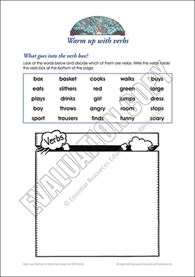 Warm up with verbs Cover